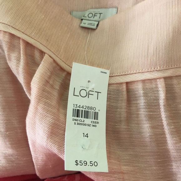 LOFT peach mini skirt - Picture 3 of 4